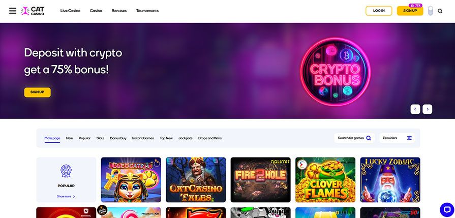 CatCasino регистрация на сайте