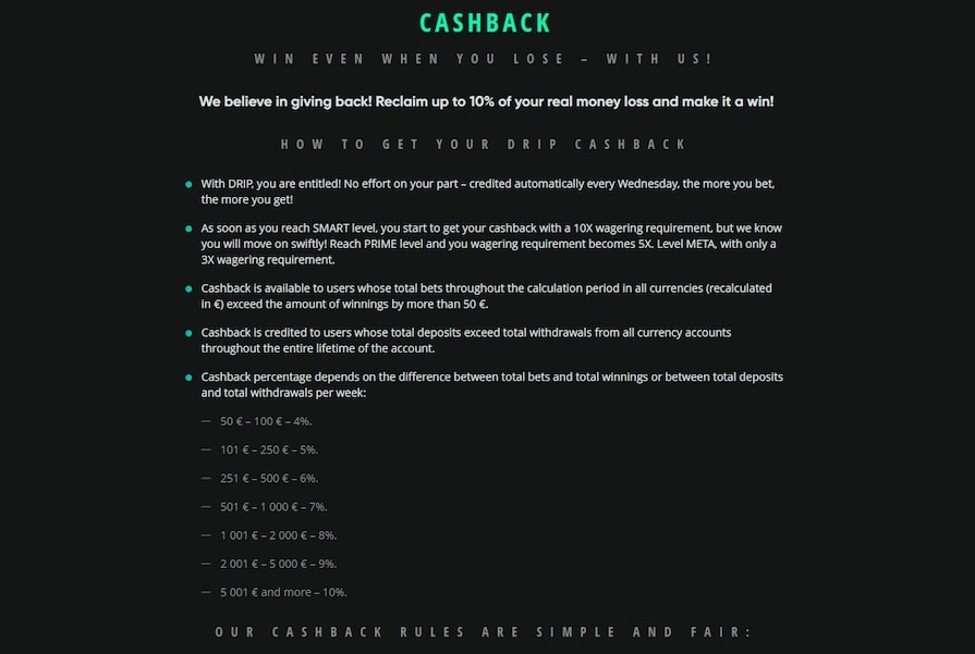 Бонус Cashback
