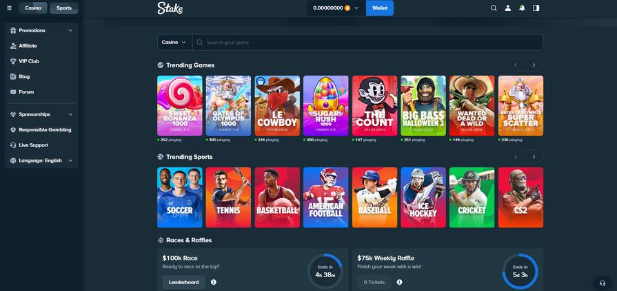 Азартные игры Stake