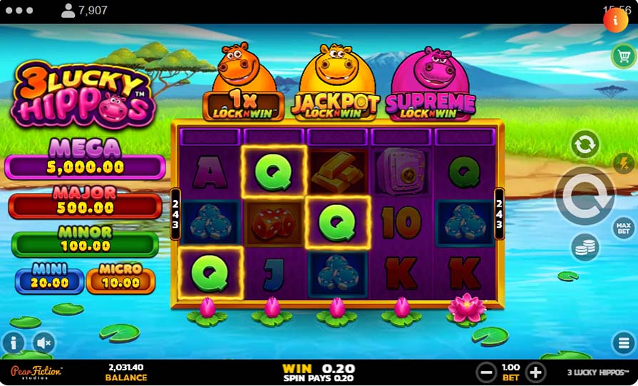 3 Lucky Hippos
