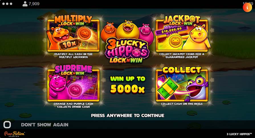 3 Lucky Hippos