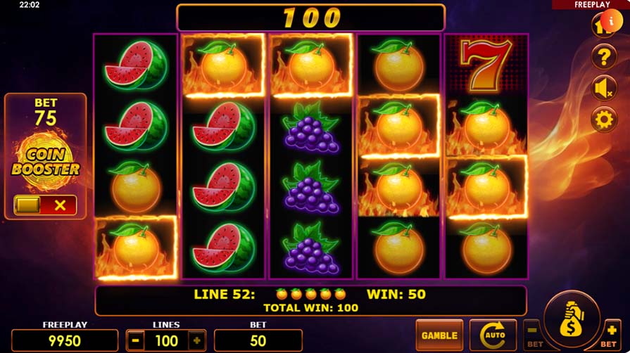 Blazing Coins 100