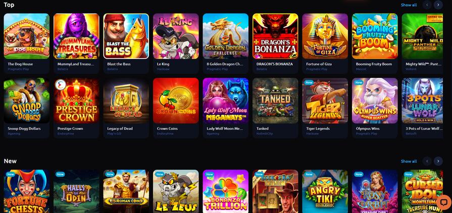 Casino Honey Money games