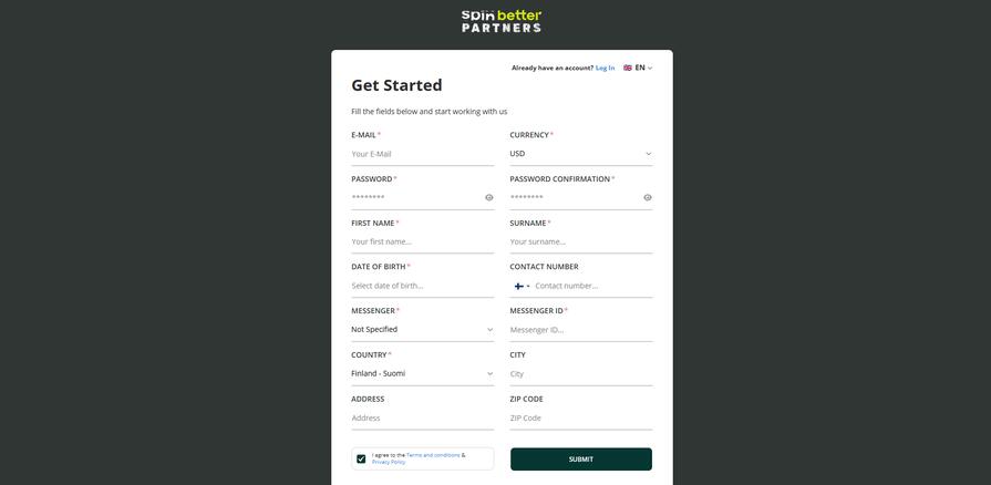 Партнерка SpinBetter