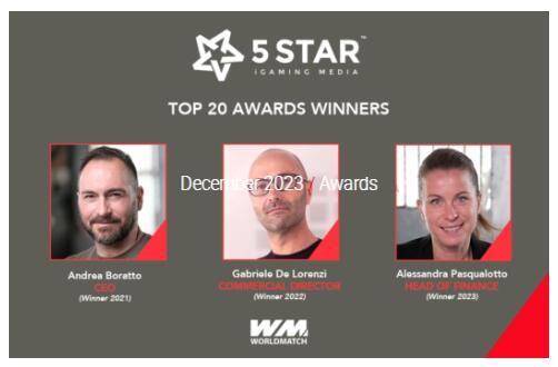 Премия 5 Star Top 20 Award