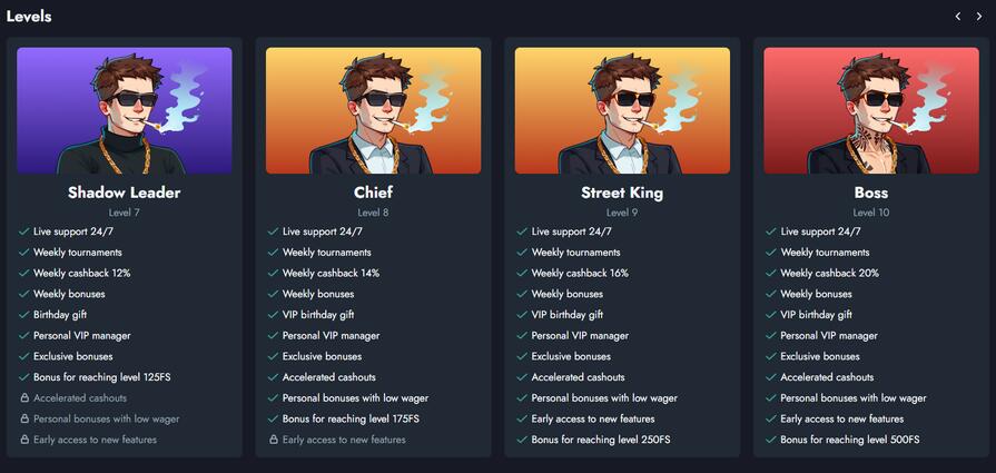 Casino Banda уровни