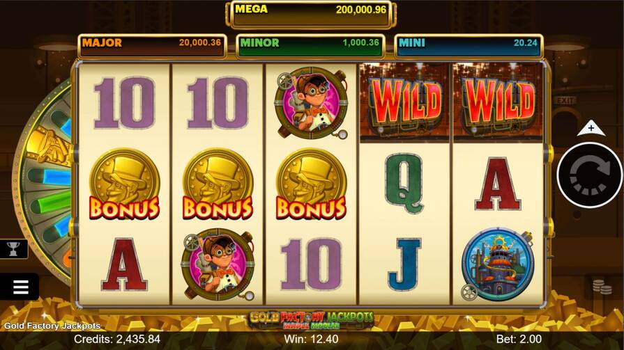Слот Gold Factory Jackpots Maple Moolah