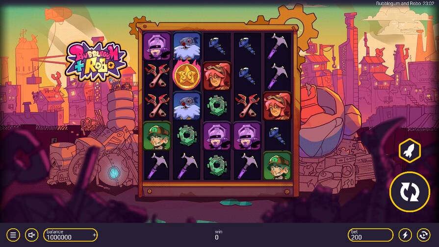 Слот Bubblegum and Robo