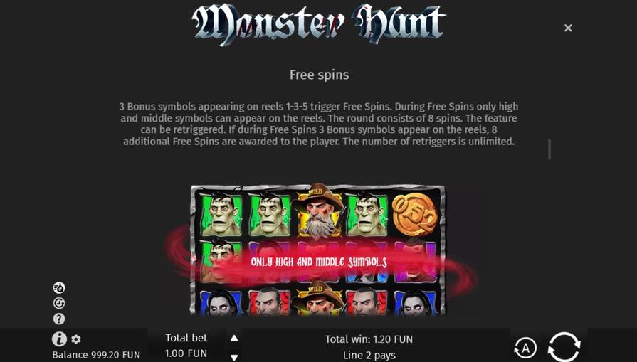 Monster Hunt бонусы