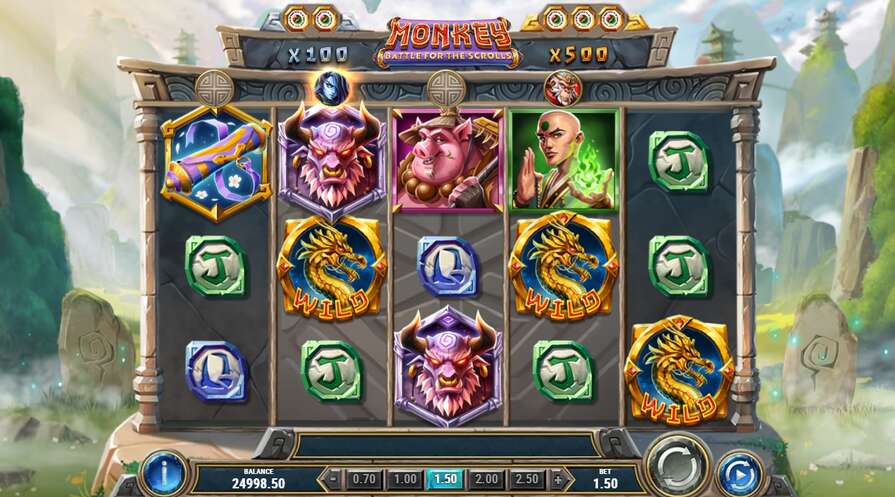 Слот Monkey: Battle for the Scrolls