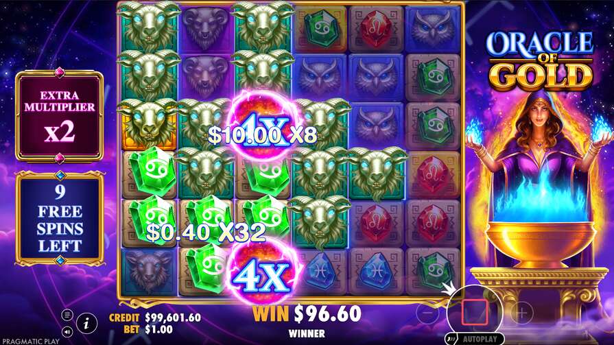 Бонусы в Oracle of Gold